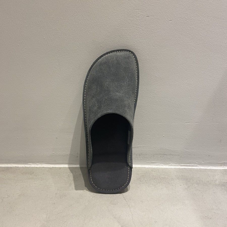 【Velor Leather room shoes】/ Black/ S~XXL/ with Shoe sole / Grey・Navy・Red (YRJ703)