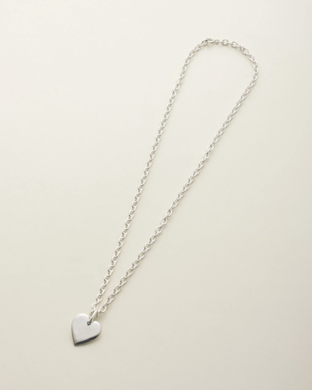 Heart plate necklace(yoaa)