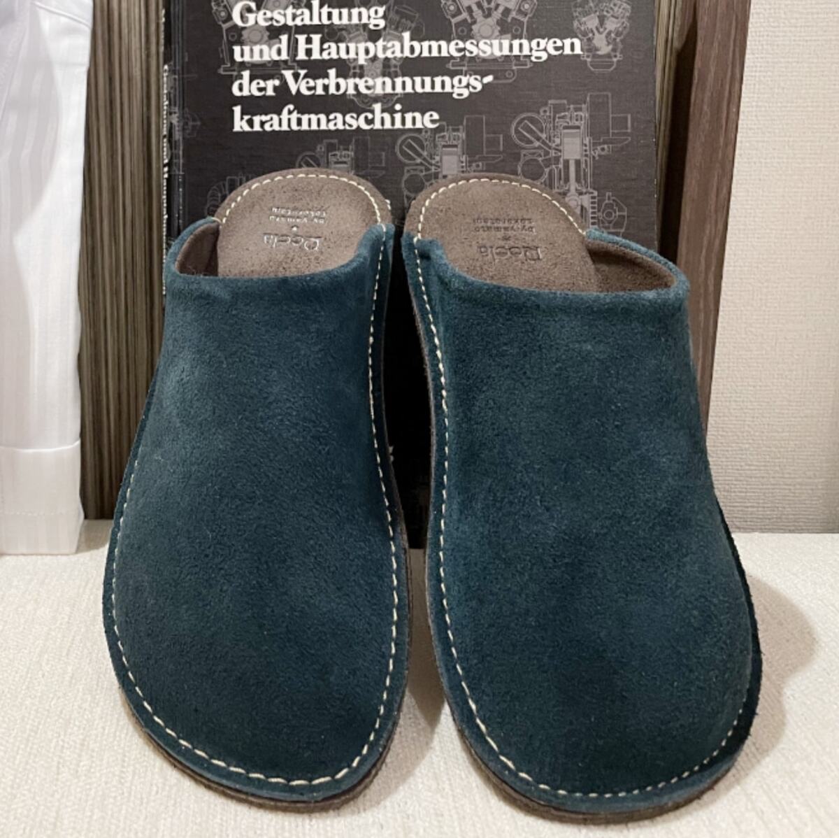 【Velor Leather room shoes 】/ Navy, Red /S~XXL(YRJ 203)