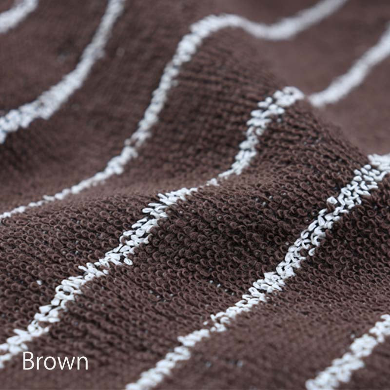 【WA-SHI Stripe of Imabari Towel】Bath Towel, Face Towel, Hand Towel, Handkerchief/ Begie, Brown, Grey, Black