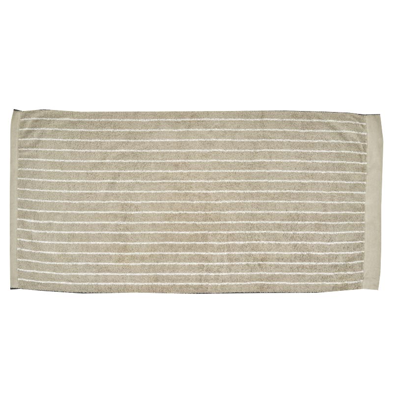 【WA-SHI Stripe of Imabari Towel】Bath Towel, Face Towel, Hand Towel, Handkerchief/ Begie, Brown, Grey, Black