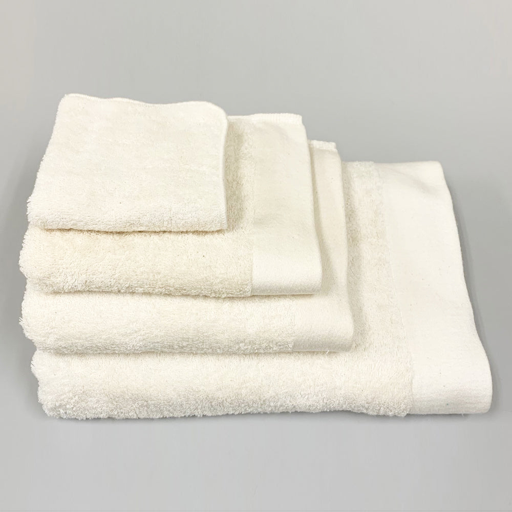 【ECO towel of Imabari Towel】Bath Towel, Face Towel, Hand Towel, Handkerchief/ Natural White