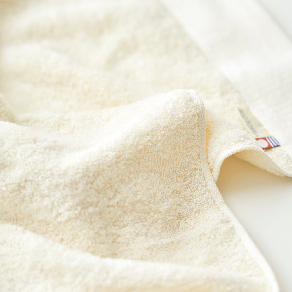 【ECO towel of Imabari Towel】Bath Towel, Face Towel, Hand Towel, Handkerchief/ Natural White