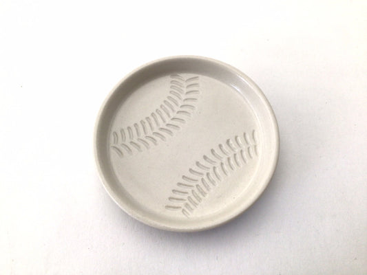 Baseball design small plate made in Hasami