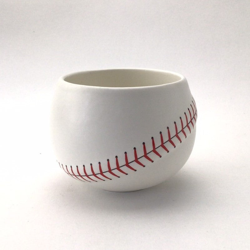 Baseball design  glass made in Hasami