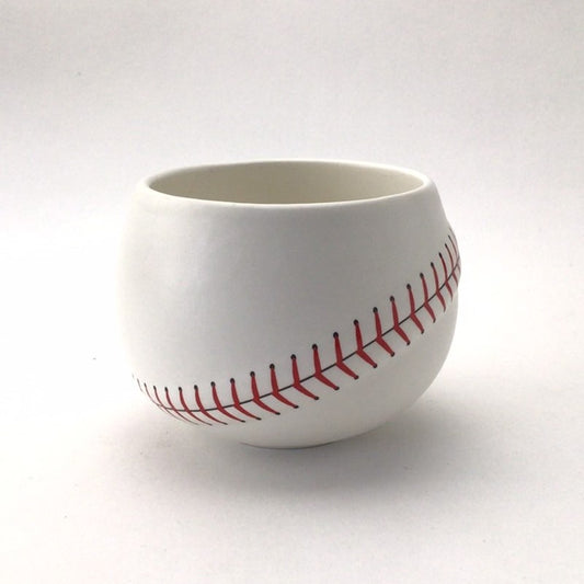 Baseball design  glass made in Hasami