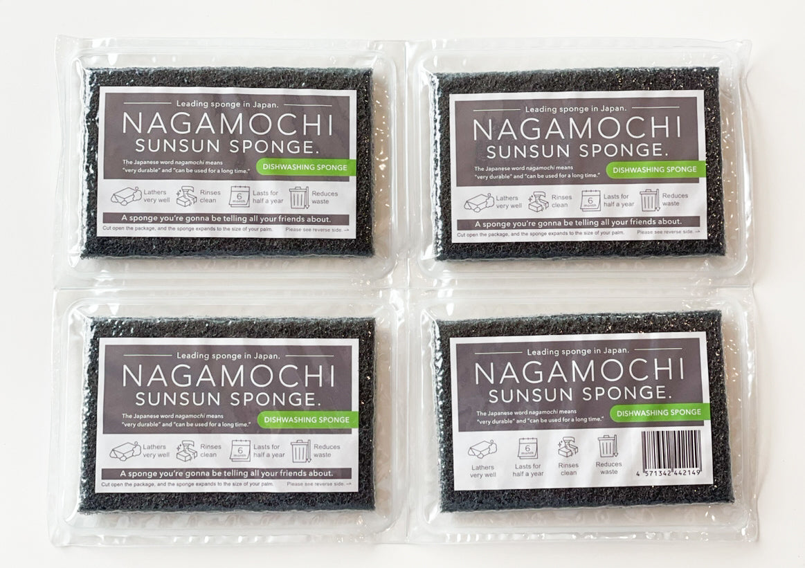 【Nagamochi Sunsun sponge】/ 4pcs set