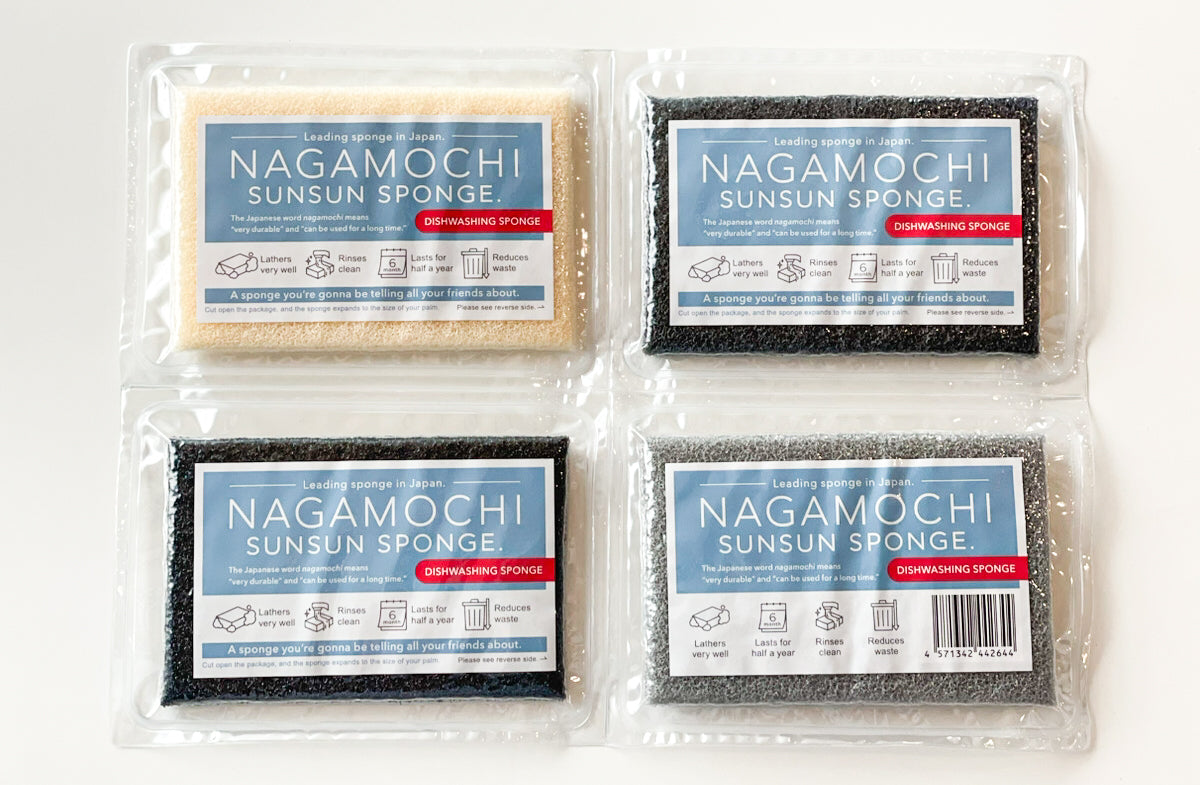 【Nagamochi Sunsun sponge】/ 4pcs set