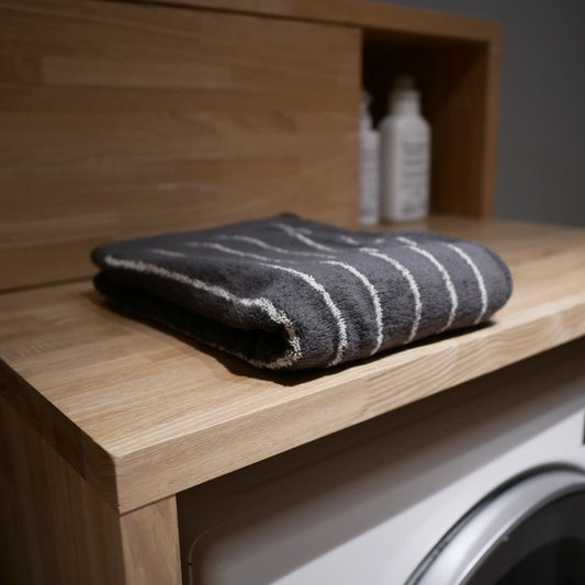 【WA-SHI Stripe of Imabari Towel】Bath Towel, Face Towel, Hand Towel, Handkerchief/ Begie, Brown, Grey, Black