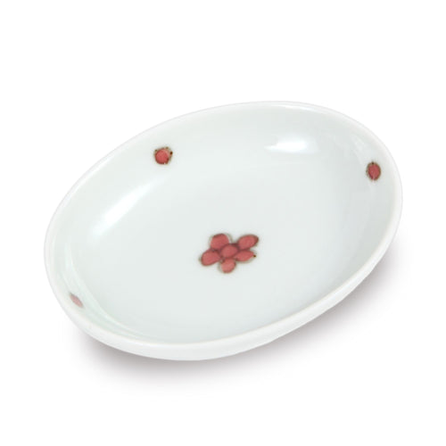 2.2inch Oval Plate/ Mamezara / Flower