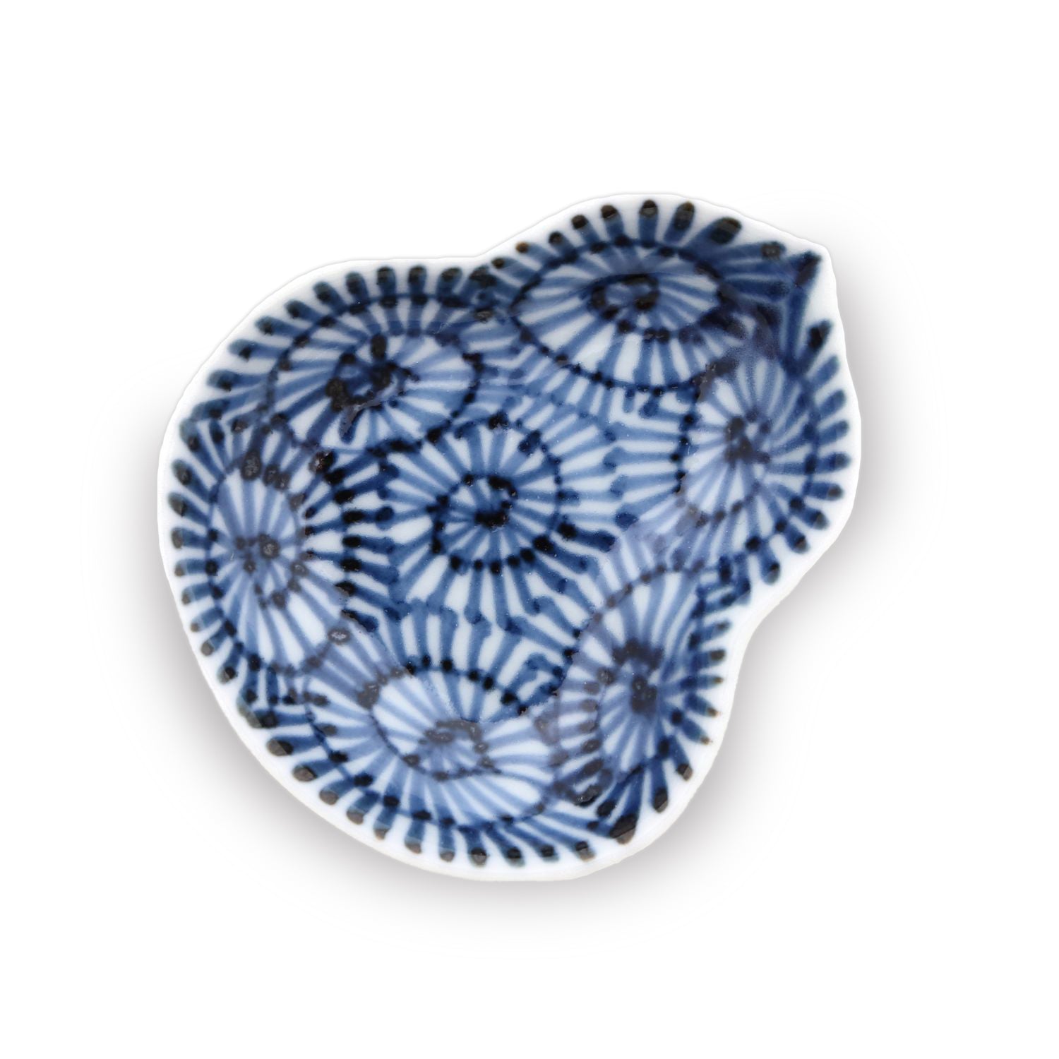 2.9 inch Gourd Plate/ Mamezara /Arabesque-1