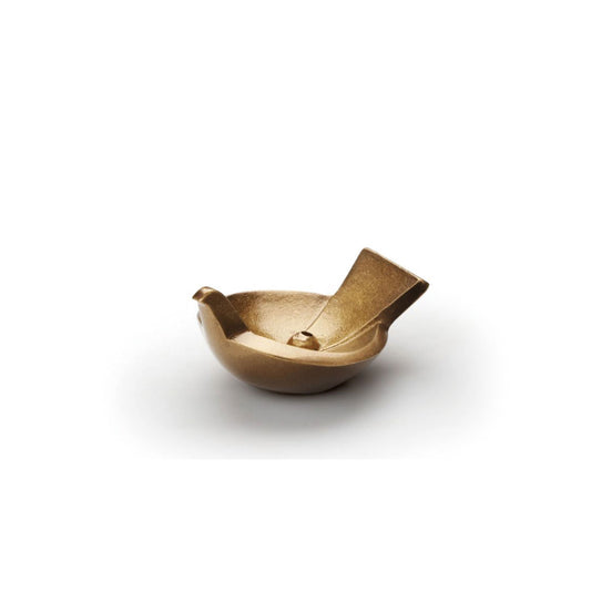 Incense stand pigeon Gold