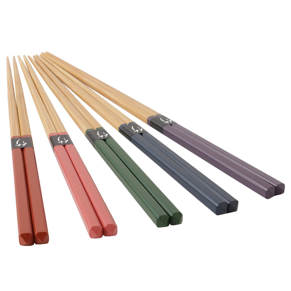 Diamond cut lacquerd chopsticks 5set